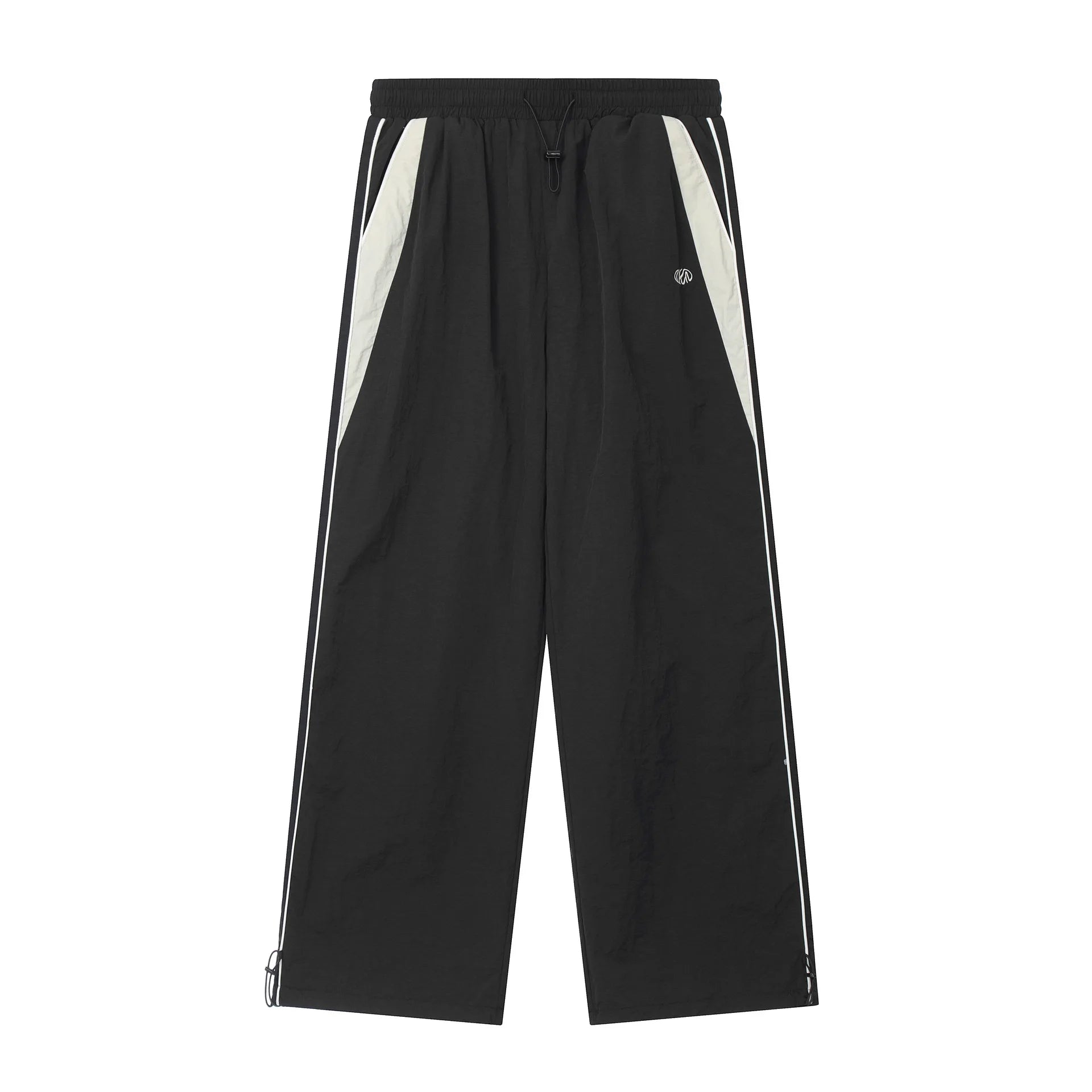 Retro Side Stripe Bowknot Wide Leg Pants Women High Waist Casual Sports Trousers Harajuku Cargo Pants Streetwear Hip Hop Joggers