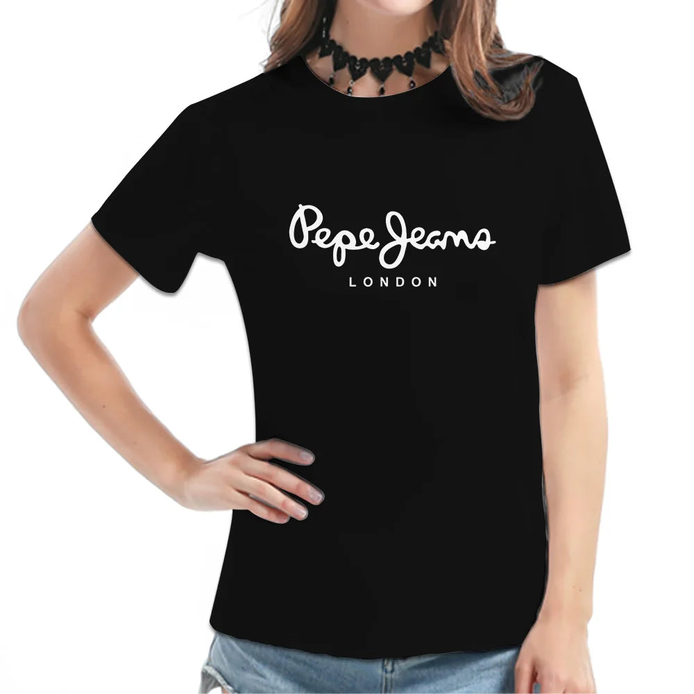 Women's Burgundy Short-Sleeve Tee - London Script Typography Graphic Print, Minimalist Casual Top, Stylish Daily Streetwear